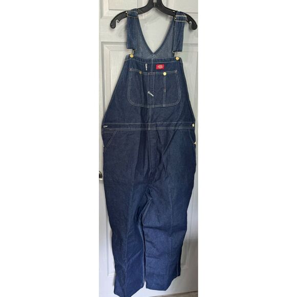 Dickies Apparel Men's Denim Overalls 44x26 100%‎ Cotton - Picture 1 of 9